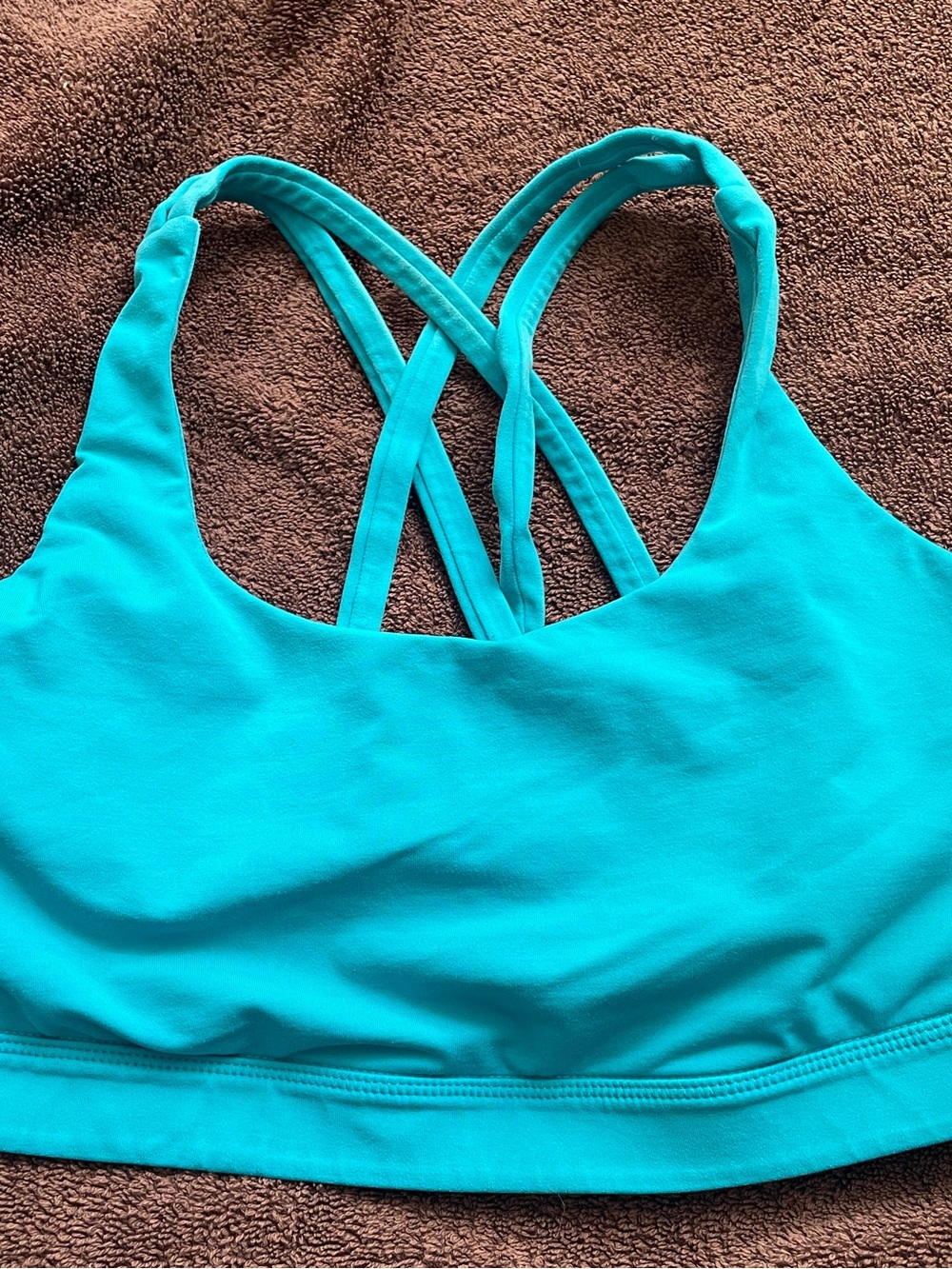 lululemon athletica Teal Crossback Sports Bra